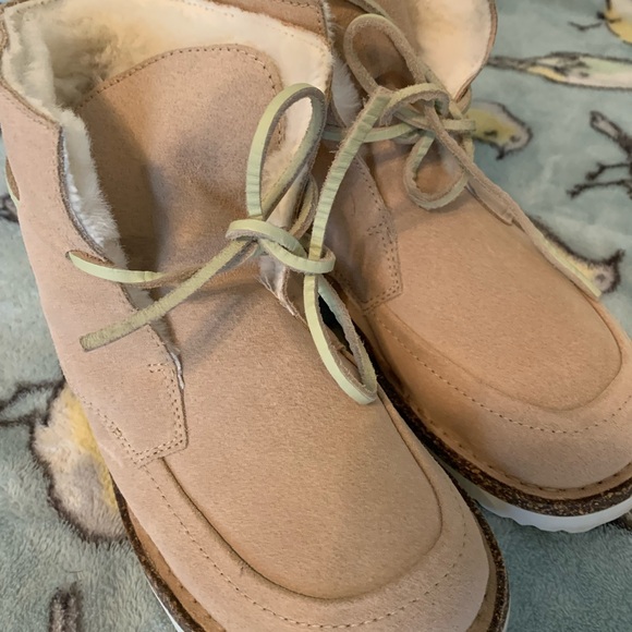 Birkenstock booties suede tan brand new hydrophobic 37 - Picture 6 of 6
